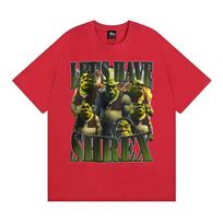 Funny Lets Have Shrex Shrek Graphic Meme T Shirt Unisex Women Fashion Vintage Short Sleeve Tshirts Cotton Loose Oversized Tshirt S