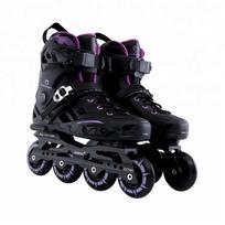 MDUG Professional Adult Inline Roller Skates juoda violetine spalva