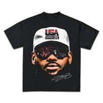 LeBron James Basketball Star T Shirt Women Short Sleeve Tees American Vintage Tshirts Summer Tops Streetwear  clothing  print S