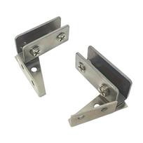 2pcs Non-Perforated Glass Door Hinges,Display Cabinet Hinge,Wine Cabinet Rotating Shaft Glass Clip,Furniture Door Hinge Hardware sidabras