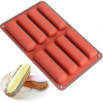 2pcs Twinkie Cake Pan Silicone Eclair Mold Finger Shaped Molds Cylinder Silicone Trays For Baking, Soap, Resin, Chocolate Bar