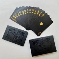 Black Gold Waterproof Playing Card Game Set Unique Magic Dmagic Packaging Collection for Board Game Lovers and Fun Nights Gift juoda