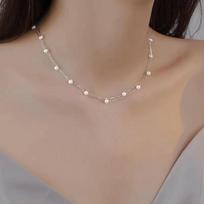 New Popular Double-layer Necklace for Women, Light Luxury, Niche Design, High-end Feeling, Collarbone Chain 40CM