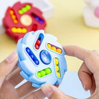 Toys 2PCS Magic Rotating Bean Puzzle Cube Spinner Cheap Stuff Stress Relief for Teens Party Favors Birthday Gifts Kids