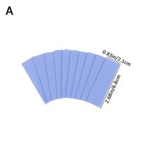 10Pcs M.2 SSD Thermal Pad - 6.0W/mK High Thermal Conductivity Reusable Silicone Pads for GPU/SSD Cooling (1mm/1.5mm/2mm)