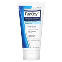 PanOxyl Acne Creamy Wash 4% Benzoyl Peroxide 170g for Sensitive Skin Effective Face Cleanser 170 ml