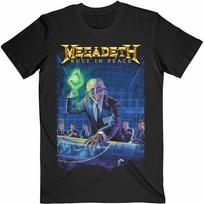Megadeth Rust In Peace 30th Anniversary Rock Metal Black Unisex T-shirt S įvairiaspalvis