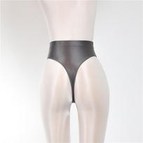 High Waist Sheer Thong: Sexy European and American Women's T-back 7055 L pilka spalva