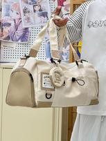 Travel Bag Women Large Capacity Lightweight Luggage Bag Short Trips Dry Wet Separation Fitness Crossbody Bag Cute Lovley Gym