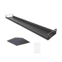 Under Desk Cable Management Tray Metal Wire Organizer with Adhesive Pads and Screws for Office Home Use One Size juoda