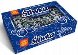 Saldainiai Slyva Šokolade Jutrzenka Dobre Miasto 1000 G