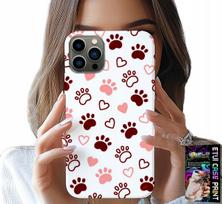 Etui Do Iphone 11 Pro Max - Psie Łapki Na Białym Tle, Pies, Kot, Miś