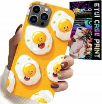 Etui Do Iphone 11 Pro Max - Słodkie Uśmiechnięte Jajka Case + Folia