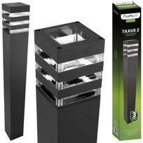 Garden Lamp Outdoor Standing Post E27 Led Black Square 80Cm