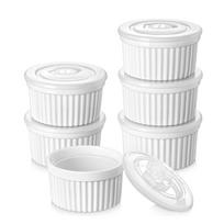 6pcs with Lid Ramekin 8 Oz Soup Cup Baking Bowl Dessert Cup  Dishwasher balta