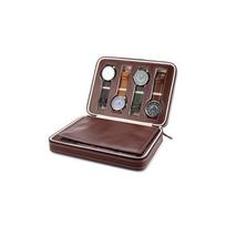 Premium 4/8 Slot Travel Watch Box Elegant Pu Leather Display Organizer For Collectors 8 ruda