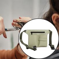 Barber Apron Beauty Salon Tool Bag Professional Portable Pocket Half Waist Hairdressing žalia