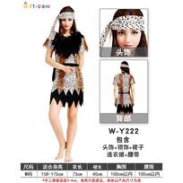 Halloween Flintstones Couple Leopard Wild Man Original Costume Funny Show Clothes Indigenous Costumes one size fits all