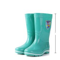 Ladies' Outdoor Anti Slip And Waterproof Midsole Rain Boots 36 žalia