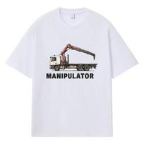 2026 Manipulator Printed Graphic Streetwear Y2k Harajuku Men Women Clothes 100% Cotton T Shirt Casual Oversized Summer Men T-shirt S balta