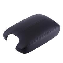 Artificial Leather Armrest Center Console Lid Cover For     2008-2012 Black
