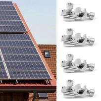 Solar Panel Mounted Grounding Clip Solar PV Mounting System Ground Lug Standard Grounding Clip Buckle Terminal Bracket
