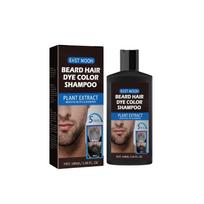 Beard Dye Shampoo for Men Removal White Grey Beard Efficient Repair Fast Hair Color 100ml