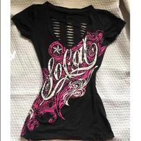 TrendHub Summer American Vintage Hollow-out Design Clothing Ladies Y2K Punk Tee Slim Short Sleeve T-shirts Gothic Harajuku Chic Print Top S juoda
