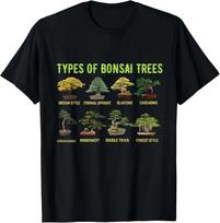 Types of Bonsai Trees Shirt Bonsai Shirt Apparel Bonsai Gift Unisex T-Shirt S