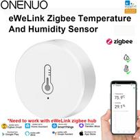 Ewelink ZigBee Smart Thermometer Hygrometer Controller Temperature Humidity Sensor Battery Powered APP Control For Alexa Google