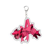 Anime Acrylic Keychain Vox Angel Dust Alastor Lucifer Morningstar Peripheral Custom Cartoons Backpack Accessories Pendant Gift