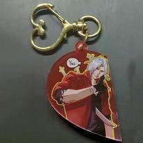 Žaidimas Devil May Cry Vergil Dante Cosplay Raktų pakabukas Akrilinė Širdelė Magnetinis Pakabukas Raktų Žiedas 1 Pora Raktų Pakabukas Krepšio Aksesuarai Dovana brown