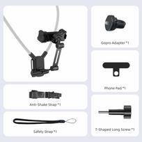Action Camera Mount Neck-hanging Phone Holder Magnetic/Clip Version POV Shooting Mount  Riding Clip Phone  Mount