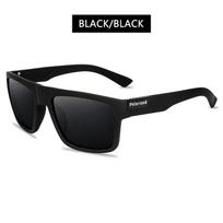 Madingi juodi poliarizuoti akiniai nuo saulės vyrams ir moterims Klasikiniai kvadratiniai vyriški akiniai nuo saulės Stilingi lauko vairavimo žvejybos sportiniai atspalviai UV400 Polarized