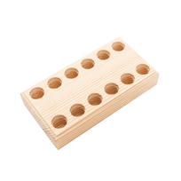 Wooden Tool Holder Mini Multi-slots Wood Stand Durable Pliers Storage Holder  Workshop Storage 12-Hole