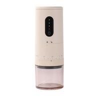 Automatic Portable Electric Coffee Grinder Ceramic Grinding Core Coffee Bean Mill  Travel Beige Normal