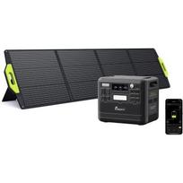 FOSSIBOT F2400 2048Wh 2400W Portable Power Station+200W Solar Panels, LFP Battery Electric Generator Energy Station juoda