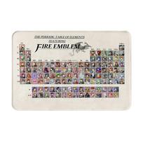 Periodic Table Fire Emblem Anti-slip Doormat Floor Mat Antiwear Carpet Rug for Kitchen Entrance Home Living room Footpad Mats 40x60cm