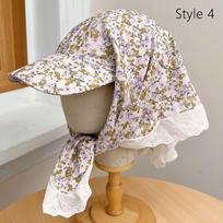 Sweet Loli Sun Hat French Retro Peaked Cap Versatile Headscarf Hat  for Women Spring and Summer Style 4