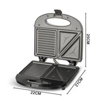 750W Double Sided Heating Sandwich Maker Mini Waffle Machine Household Multi Functional Breakfast Machine