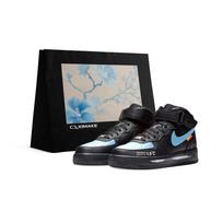 Nike Air Force 1 Atsparūs trinčiai Padidinantys aukštį Vidutinio aukščio Riedlentės Batai Unisex Juodi Mėlyni CW2289-001(Team577-S-BOX) 40.5 gray