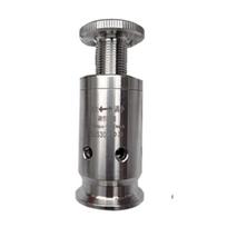 1.5  2  Tri Clamp 0.3-4 Bar Adjustable Pressure Relief Safety Valve Sanitary SUS 304 Stainless Steel  Beer Brewing Fermenter Keg K50.5mm