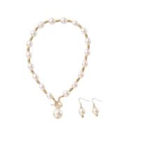 Luxury Pearl Necklace Beaded Earrings Necklace Set Neck Accessories Jewelry Suit  Gifts Pearl Set