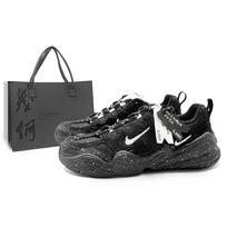 Nike Tech Hera Height Increasing Low top Casual Shoes Unisex Black FJ9532-101(Team1181S) 35.5