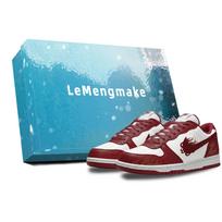 Nike Big Lemon Joy Abrasion Resistant Breathable Low top Skateboard Shoes Men's Red 355152-150(Team399-S-BOX) 40