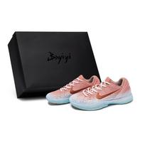 Nike Zoom Kobe 6 Basketball Shoes Men's Low Top White/Blue/Pink FQ3546-100(Team80-S-BOX) 40