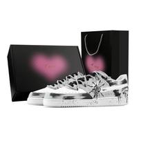 Nike Court Vision 1 Sun Teng Tu, Heart Box Abrasion Resistant Low top Skateboard Shoes Men's Light Gray HM9862-002(Team773--) 40