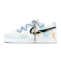 Nike Court Vision 1 Dragon Soaring Into The Clouds Anti Slip Wear Resistant Low Top Skateboard Shoes Men's Blue DH2987-101(Team459-) 40.5