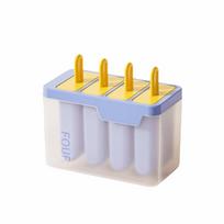 Creative Design Homemade Ice Box Reusable Popsicle Mold Cube Tray Ice Cream Popsicle Mold  Summer mėlyna