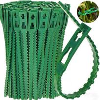 50-1000pcs Adjustable Plastic Plant Cable Ties Reusable Cable Ties for Garden Tree Climbing Support Plant Vine Tomato Stem Clip 50pcs žalia